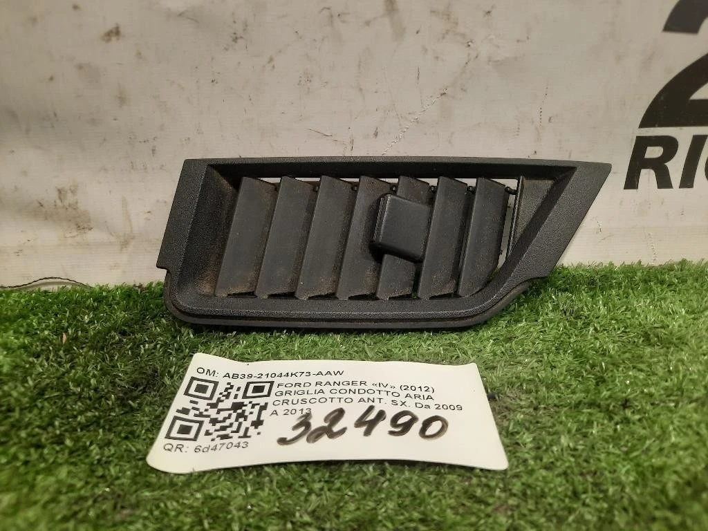 Griglia Condotto ARIA Cruscotto ANT SX AB39-21044K73-AAW Ford Ranger IV 2012