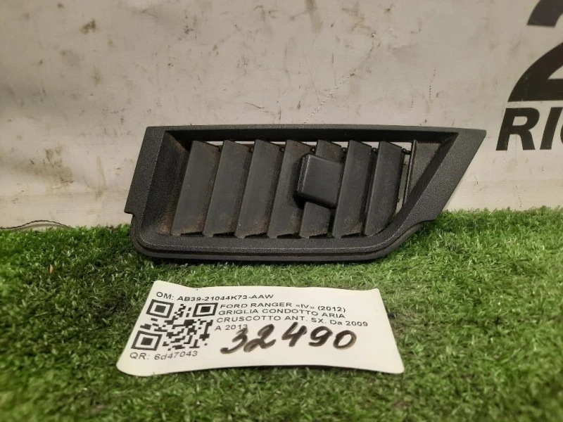 Griglia Condotto ARIA Cruscotto ANT SX AB39-21044K73-AAW Ford Ranger IV 2012