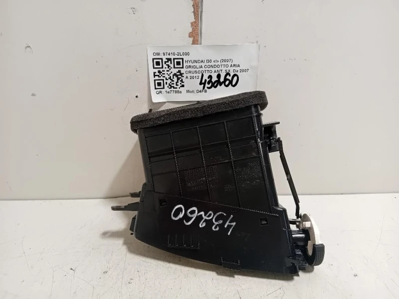 Griglia Condotto ARIA Cruscotto ANT SX 97410-2L000 Hyundai I30 I 2007