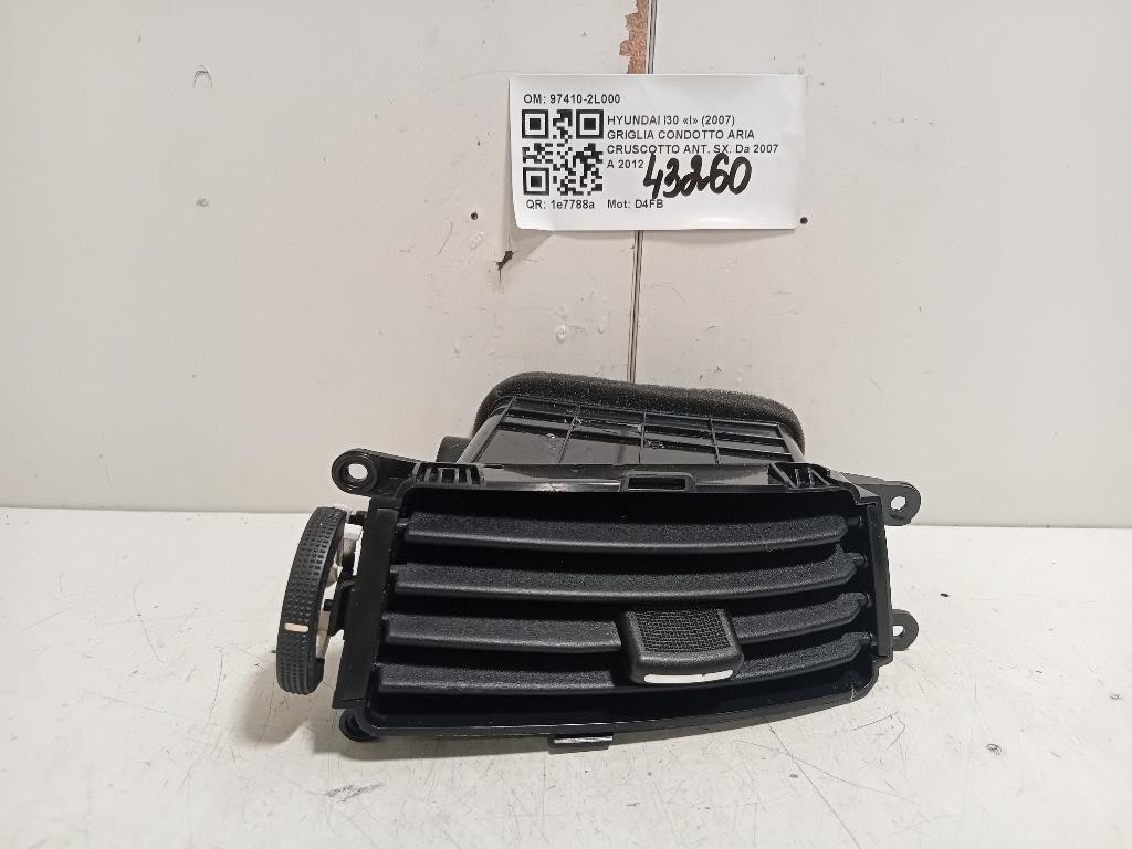 Griglia Condotto ARIA Cruscotto ANT SX 97410-2L000 Hyundai I30 I 2007