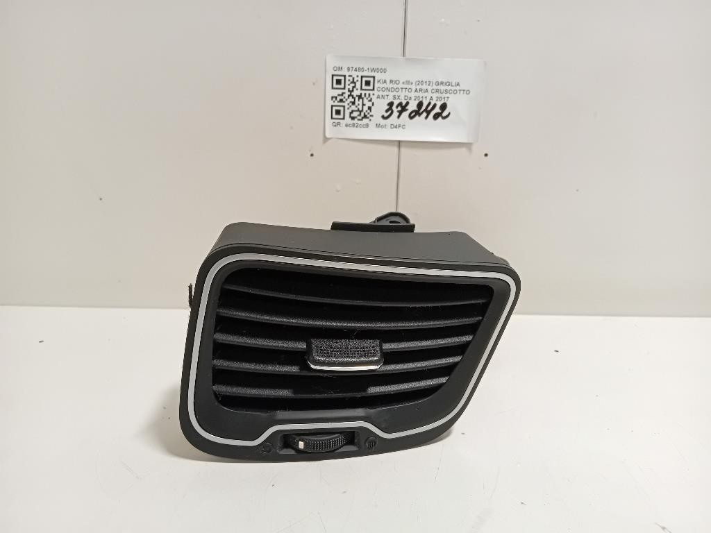 Griglia Condotto ARIA Cruscotto ANT SX 97480-1W000 Kia RIO III 2012