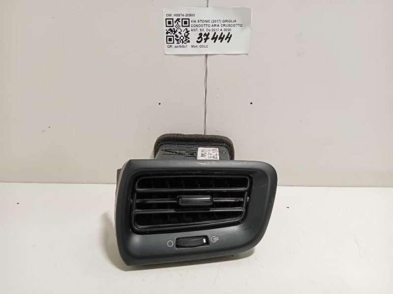 Griglia Condotto ARIA Cruscotto ANT SX H8974-20900 Kia Stonic 2017