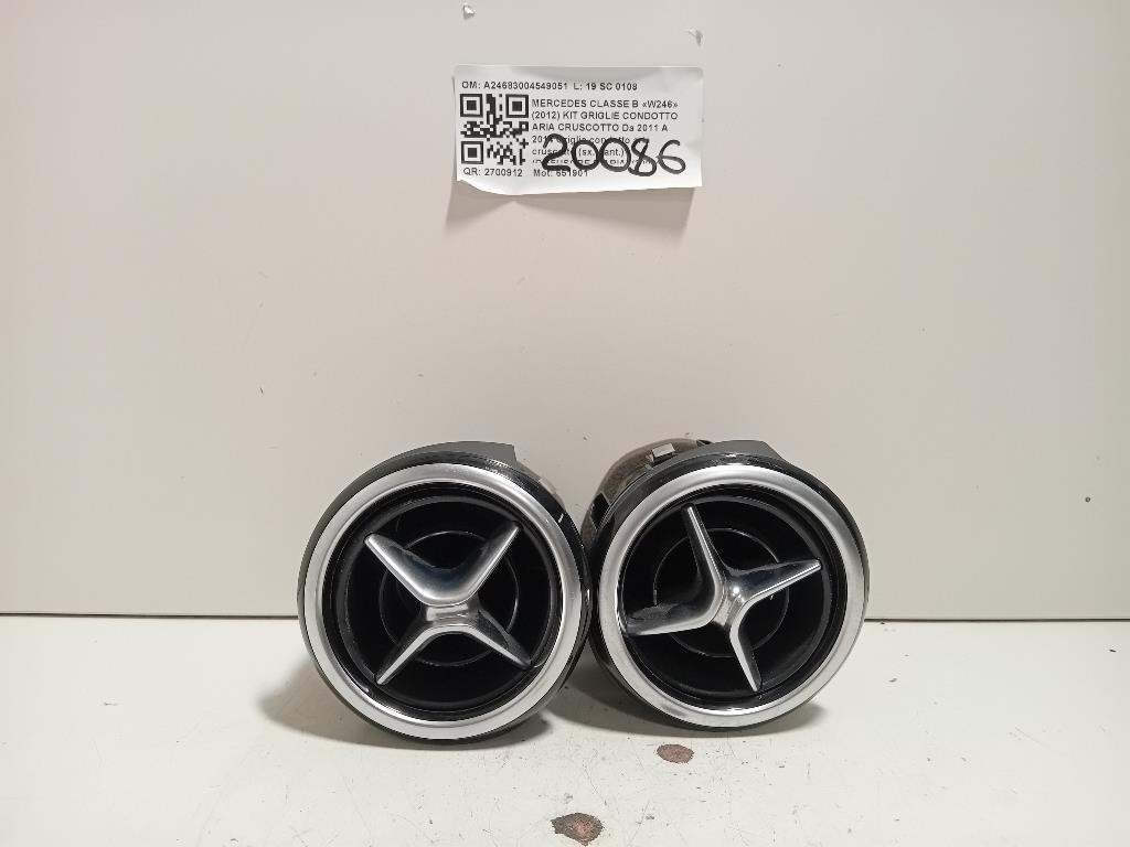 Griglia Condotto ARIA Cruscotto ANT SX A24683004549051 Mercedes Classe B W246 2012
