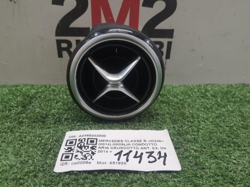 Griglia Condotto ARIA Cruscotto ANT SX A2468303900 Mercedes Classe B W246 2014