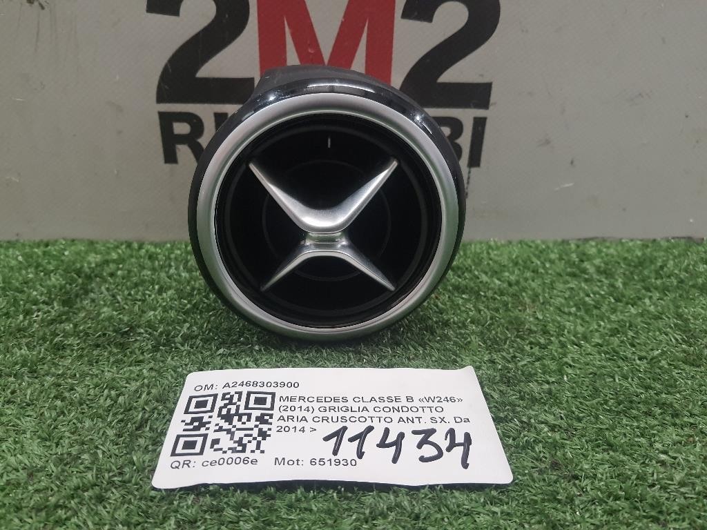 Griglia Condotto ARIA Cruscotto ANT SX A2468303900 Mercedes Classe B W246 2014