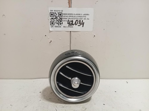 Griglia Condotto ARIA Cruscotto ANT SX 533210 CZ Mercedes Classe C W205 2014