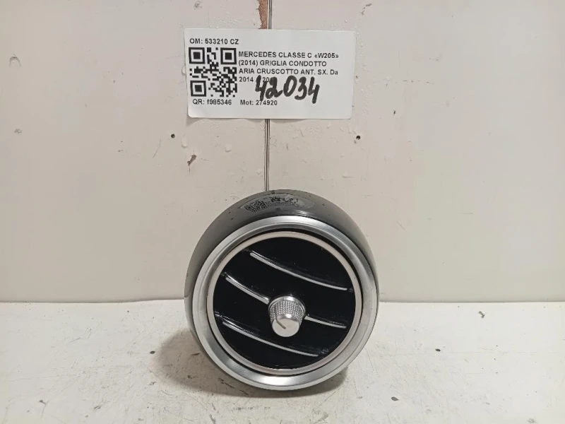 Griglia Condotto ARIA Cruscotto ANT SX 533210 CZ Mercedes Classe C W205 2014