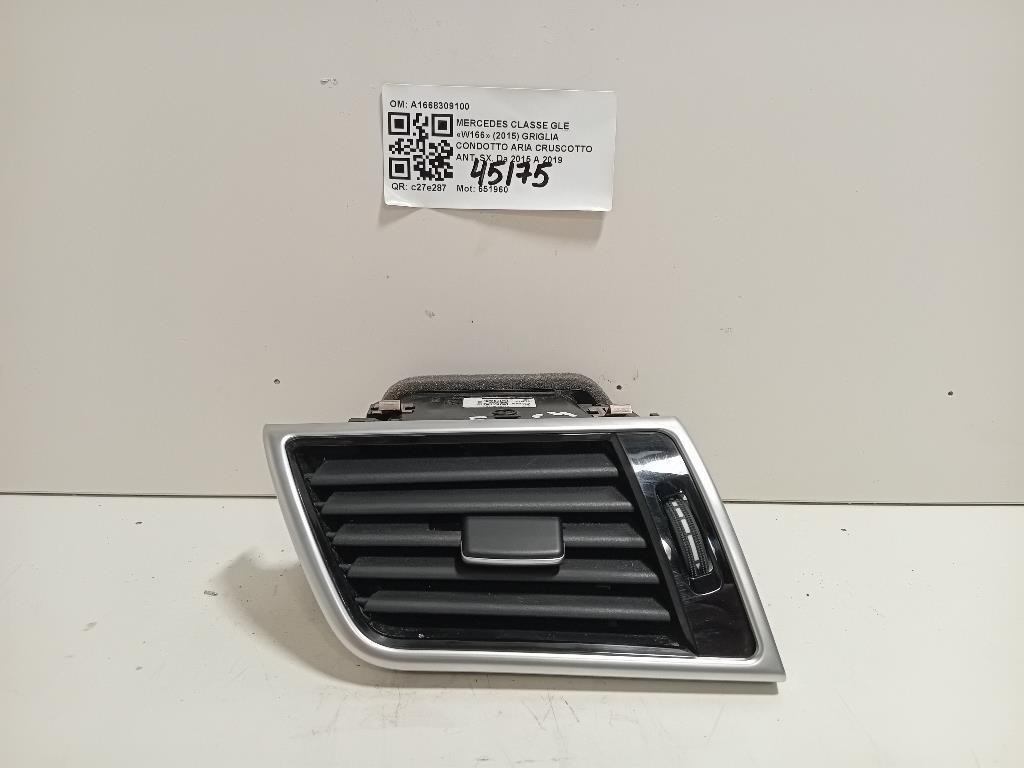 Griglia Condotto ARIA Cruscotto ANT SX A1668309100 Mercedes Classe GLE W166 2015