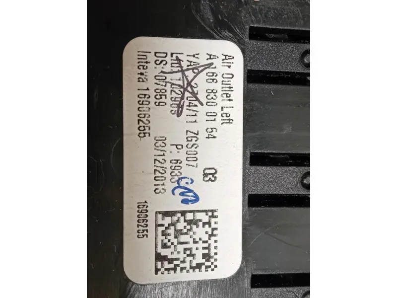 Griglia Condotto ARIA Cruscotto ANT SX A1668300154 Mercedes Classe ML W166 2012