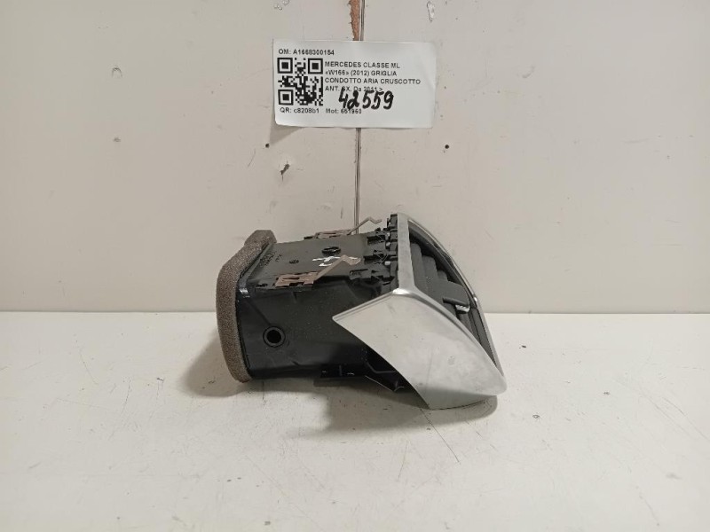 Griglia Condotto ARIA Cruscotto ANT SX A1668300154 Mercedes Classe ML W166 2012