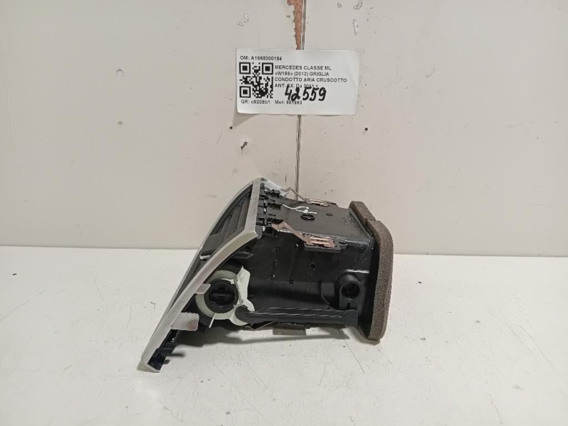 Griglia Condotto ARIA Cruscotto ANT SX A1668300154 Mercedes Classe ML W166 2012