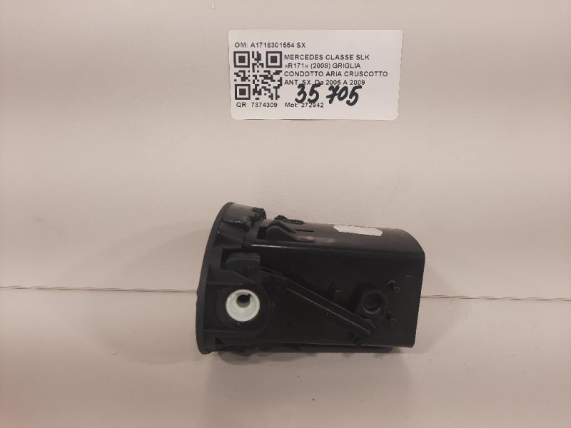 Griglia Condotto ARIA Cruscotto ANT SX A1718301554 SX Mercedes Classe SLK R171 2008