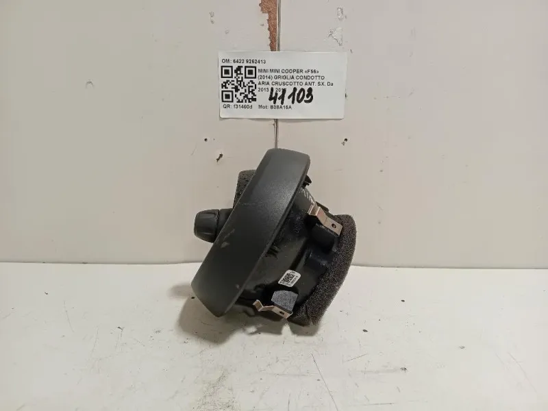 Griglia Condotto ARIA Cruscotto ANT SX 6422 9262413 Mini MINI Cooper F56 2014