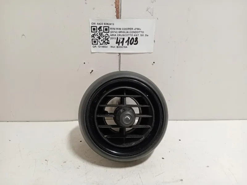 Griglia Condotto ARIA Cruscotto ANT SX 6422 9262413 Mini MINI Cooper F56 2014