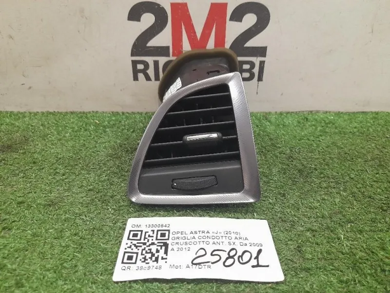 Griglia Condotto ARIA Cruscotto ANT SX 13300542 Opel Astra J 2010