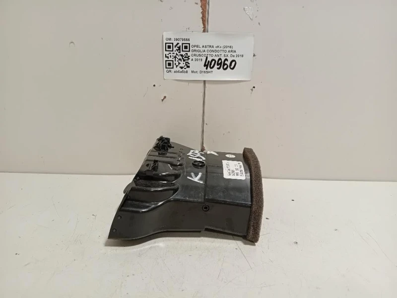 Griglia Condotto ARIA Cruscotto ANT SX 39079555 Opel Astra K 2016