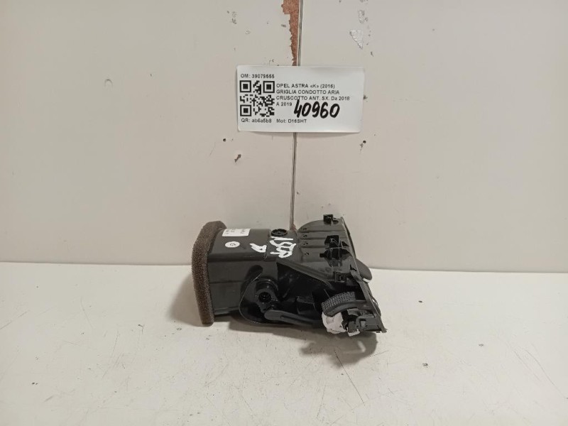 Griglia Condotto ARIA Cruscotto ANT SX 39079555 Opel Astra K 2016