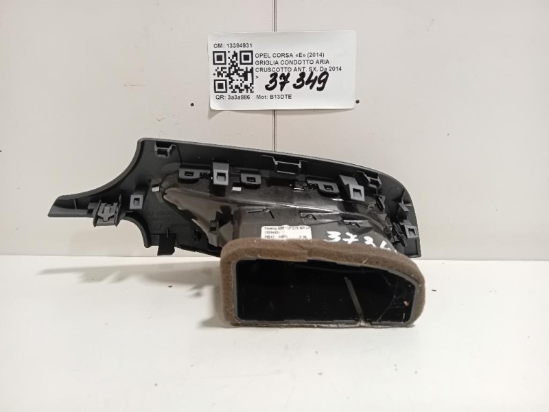 Griglia Condotto ARIA Cruscotto ANT SX 13384931 Opel Corsa E 2014