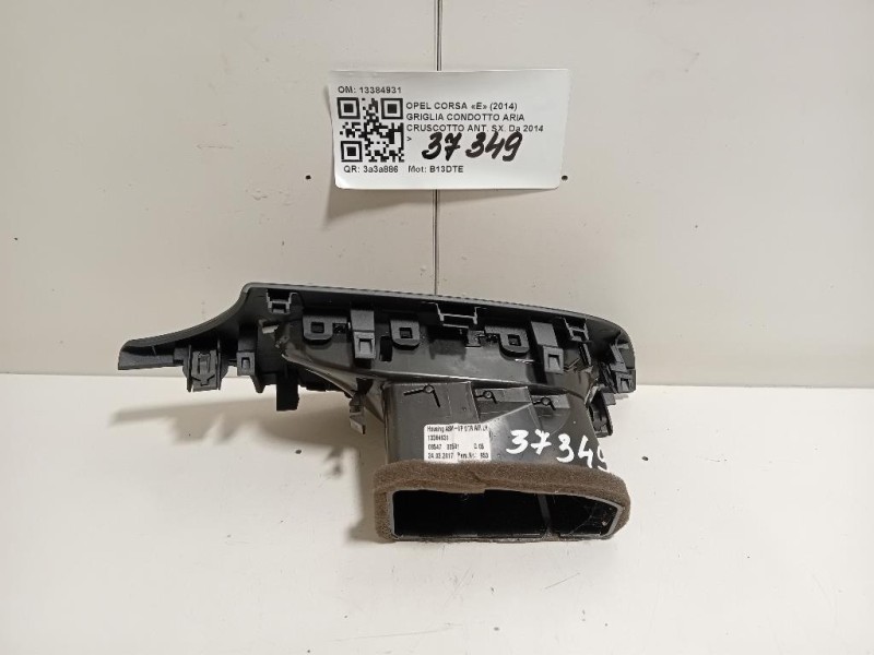Griglia Condotto ARIA Cruscotto ANT SX 13384931 Opel Corsa E 2014