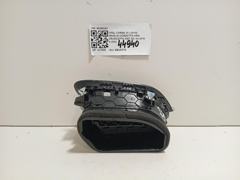 Griglia Condotto ARIA Cruscotto ANT SX 98296383 Opel Corsa F 2019