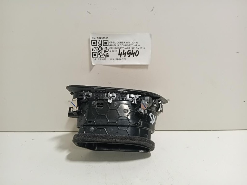 Griglia Condotto ARIA Cruscotto ANT SX 98296383 Opel Corsa F 2019