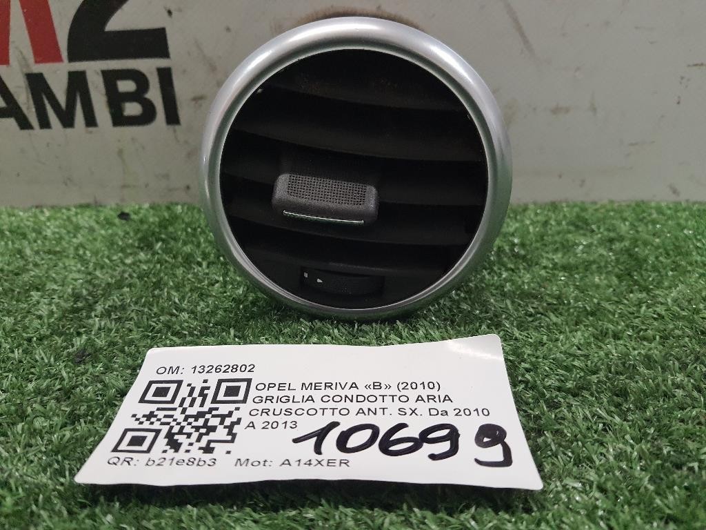 Griglia Condotto ARIA Cruscotto ANT SX 13262802 Opel Meriva B 2010