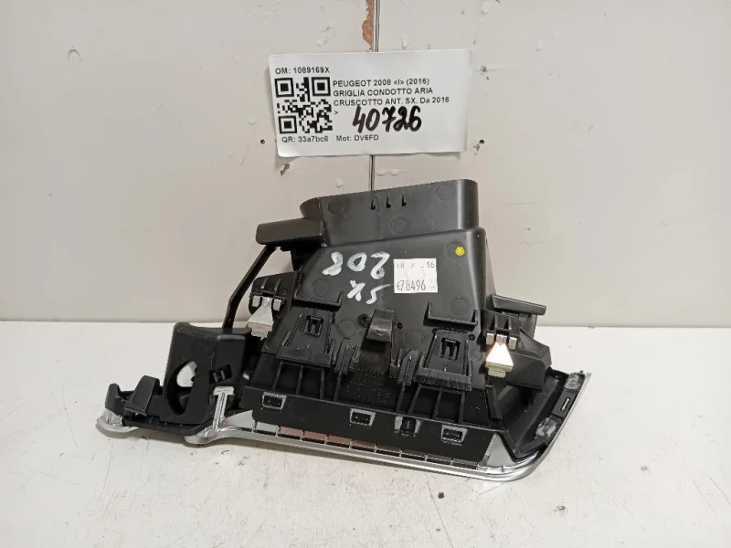 Griglia Condotto ARIA Cruscotto ANT SX 1089169X Peugeot 2008 I 2016