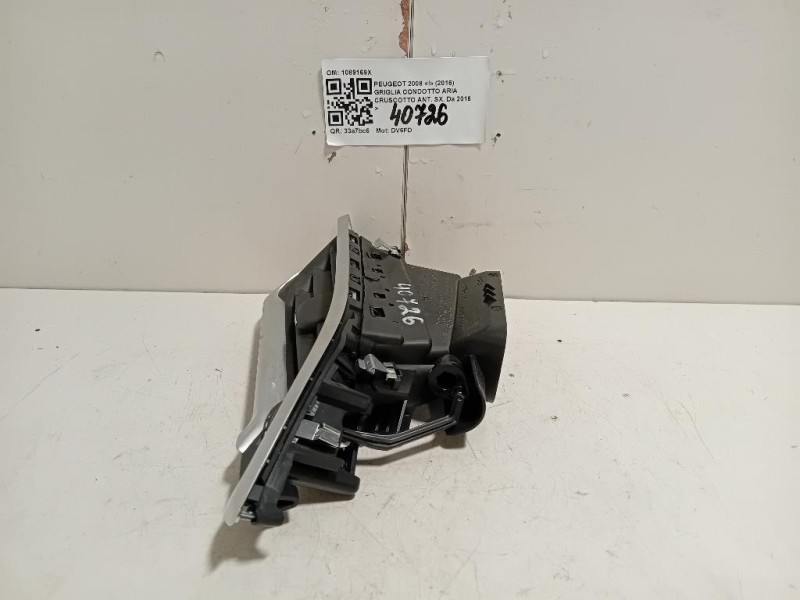 Griglia Condotto ARIA Cruscotto ANT SX 1089169X Peugeot 2008 I 2016