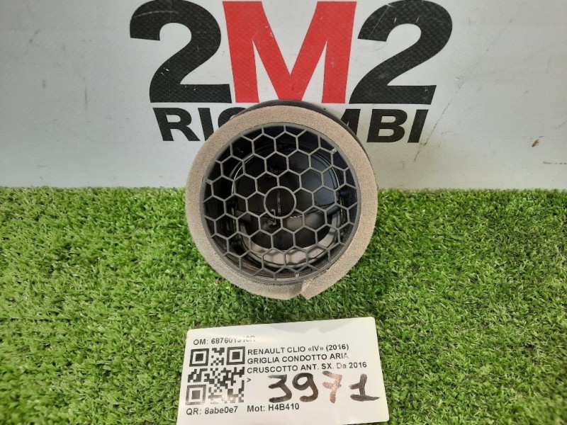 Griglia Condotto ARIA Cruscotto ANT SX 687601310R Renault CLIO IV 2016