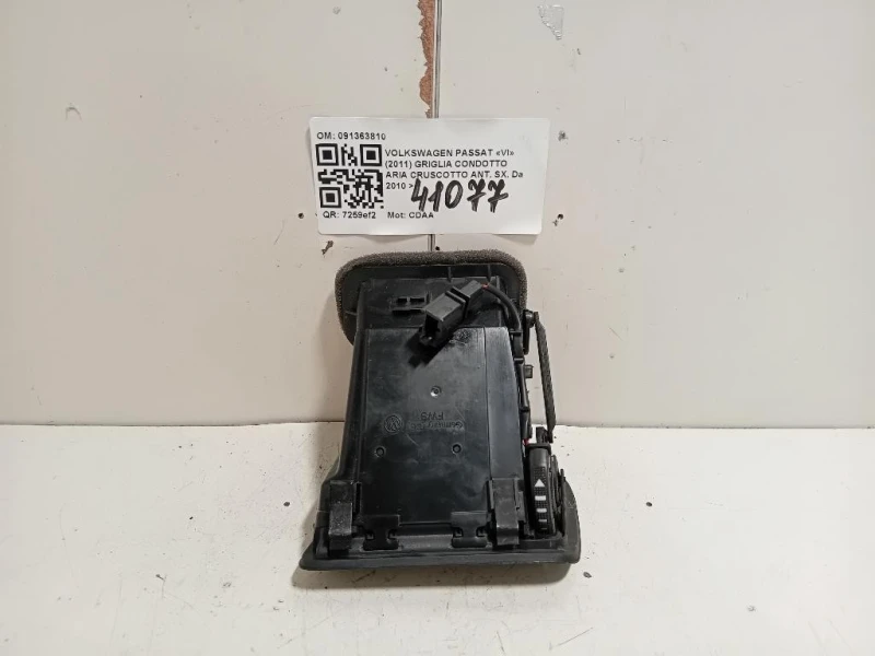 Griglia Condotto ARIA Cruscotto ANT SX 091363810 Volkswagen Passat VI 2011