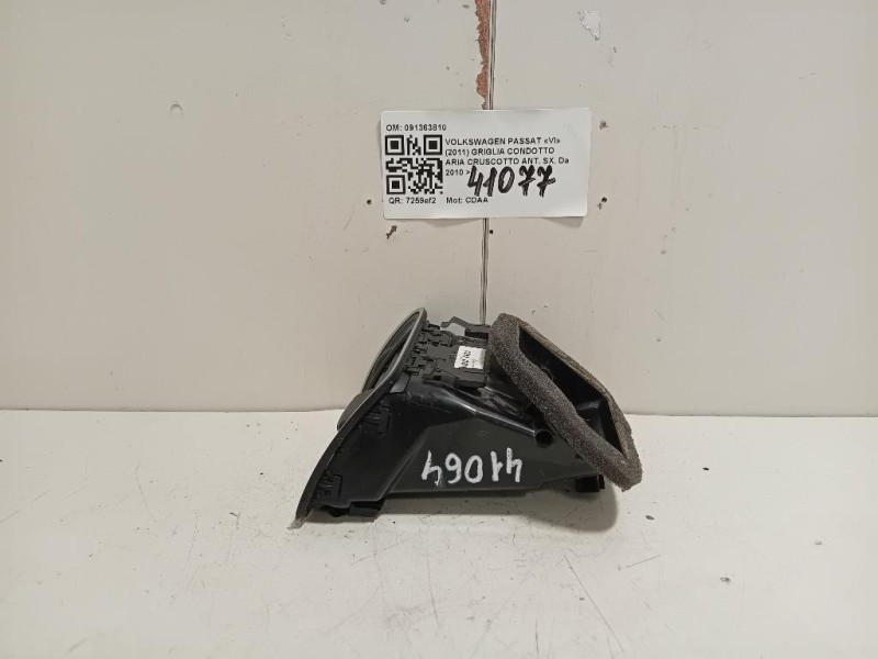 Griglia Condotto ARIA Cruscotto ANT SX 091363810 Volkswagen Passat VI 2011