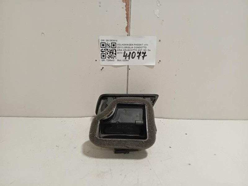 Griglia Condotto ARIA Cruscotto ANT SX 091363810 Volkswagen Passat VI 2011