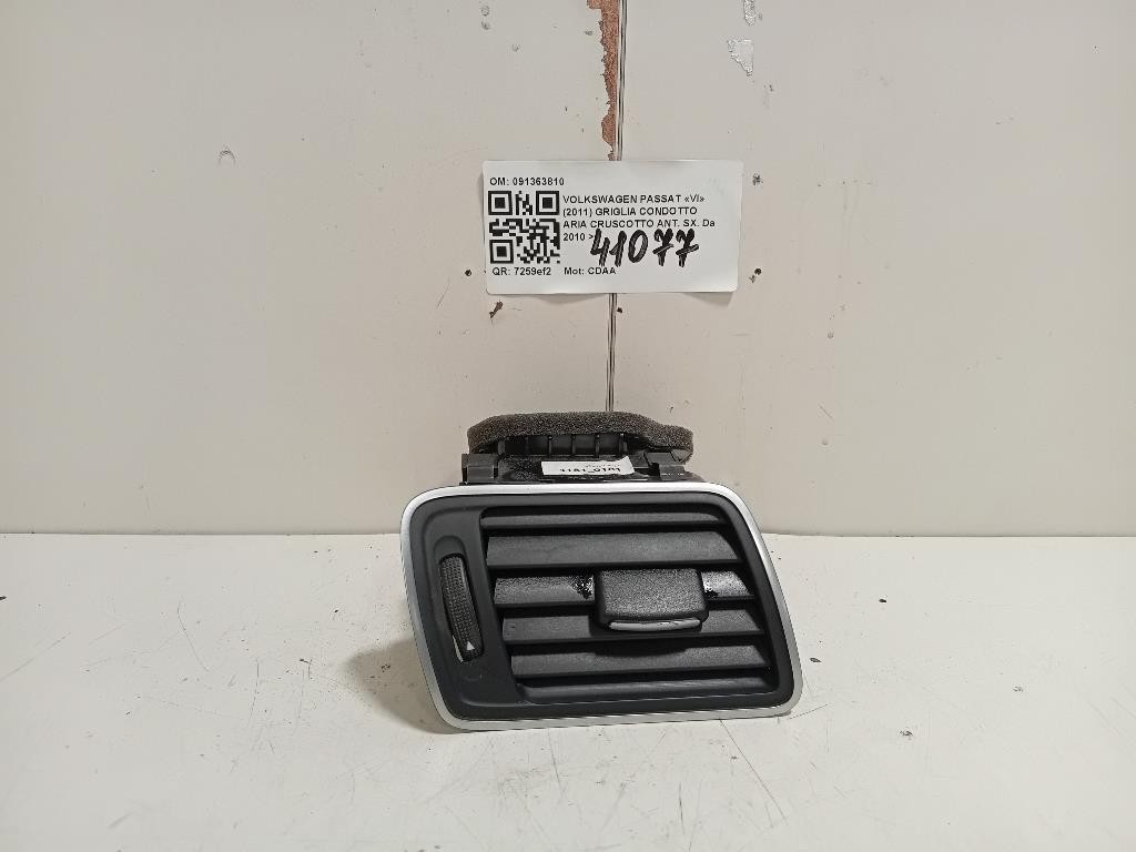 Griglia Condotto ARIA Cruscotto ANT SX 091363810 Volkswagen Passat VI 2011