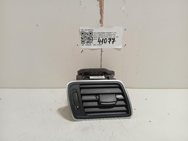 Griglia Condotto ARIA Cruscotto ANT SX 091363810 Volkswagen Passat VI 2011