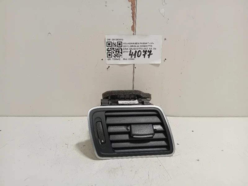 Griglia Condotto ARIA Cruscotto ANT SX 091363810 Volkswagen Passat VI 2011