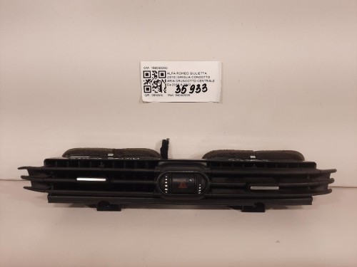 Griglia Condotto ARIA Cruscotto Centrale 1560883810 Alfa Romeo Giulietta 2010