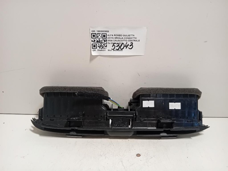 Griglia Condotto ARIA Cruscotto Centrale 1560883800 Alfa Romeo Giulietta 2013