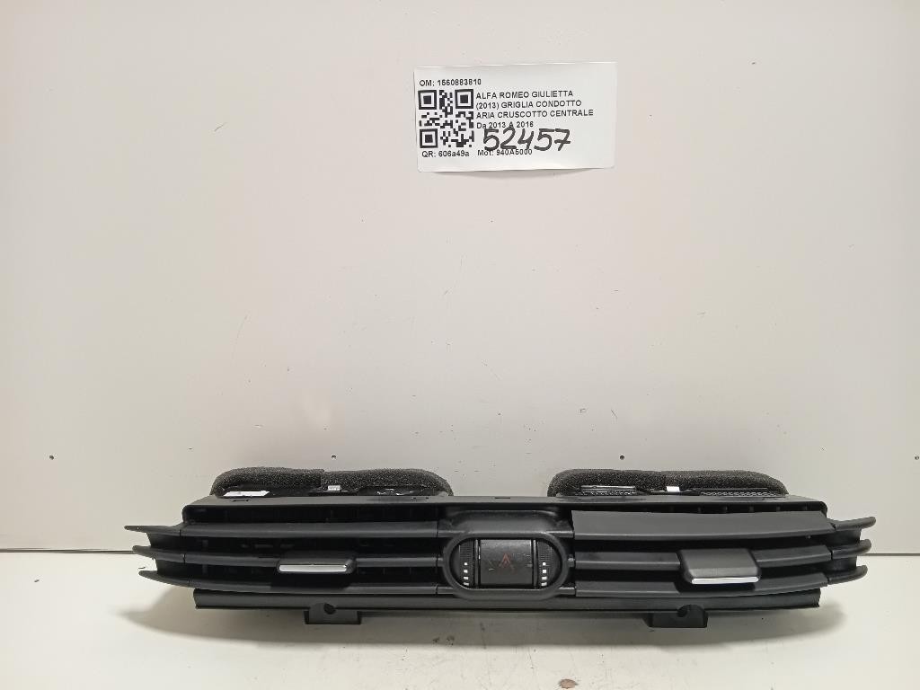 Griglia Condotto ARIA Cruscotto Centrale 1560883810 Alfa Romeo Giulietta 2013