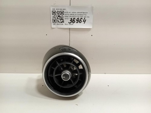Griglia Condotto ARIA Cruscotto Centrale 8X2820951 Audi A1 8XA Sportback 2012