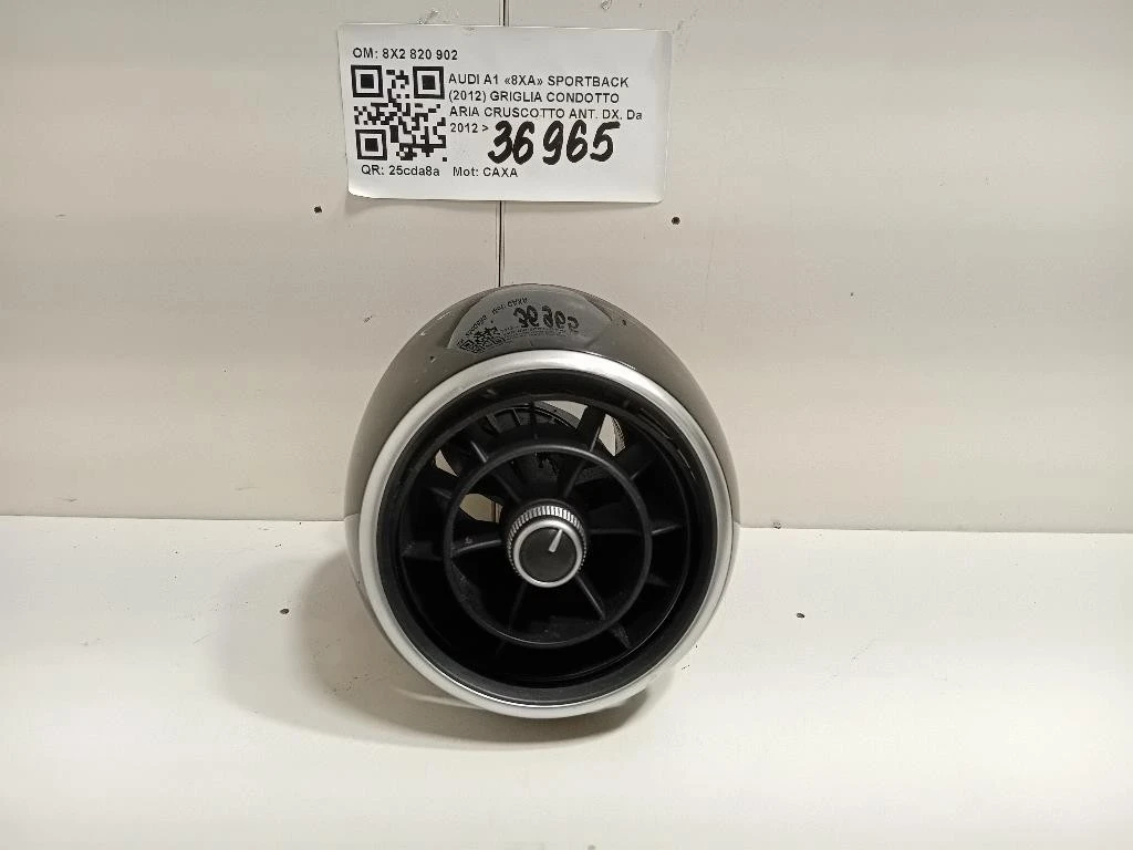 Griglia Condotto ARIA Cruscotto Centrale 8X2820902 Audi A1 8XA Sportback 2012