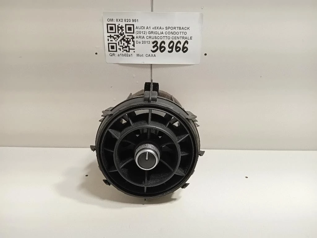 Griglia Condotto ARIA Cruscotto Centrale 8X2820951 Audi A1 8XA Sportback 2012