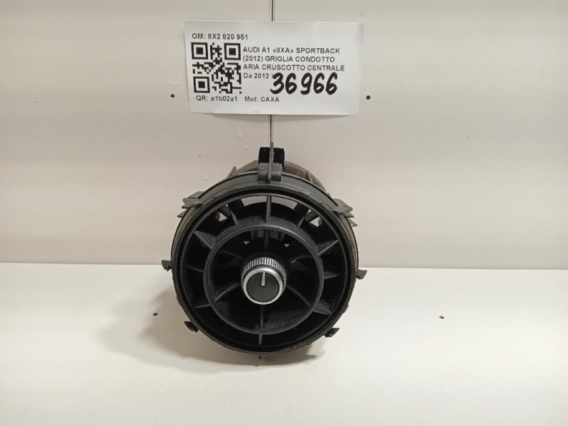 Griglia Condotto ARIA Cruscotto Centrale 8X2820951 Audi A1 8XA Sportback 2012