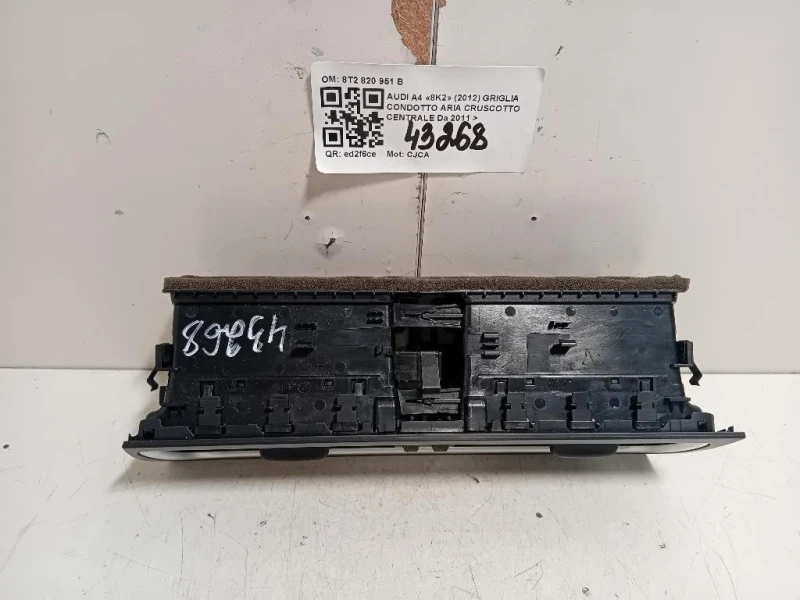 Griglia Condotto ARIA Cruscotto Centrale 8T2 820 951 B Audi A4 8K2 2012