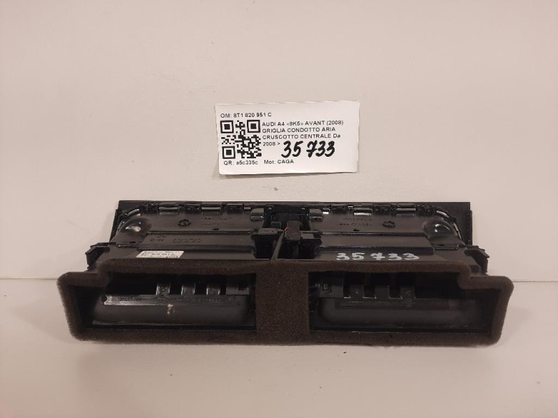 Griglia Condotto ARIA Cruscotto Centrale 8T1820951C Audi A4 8K5 Avant 2008