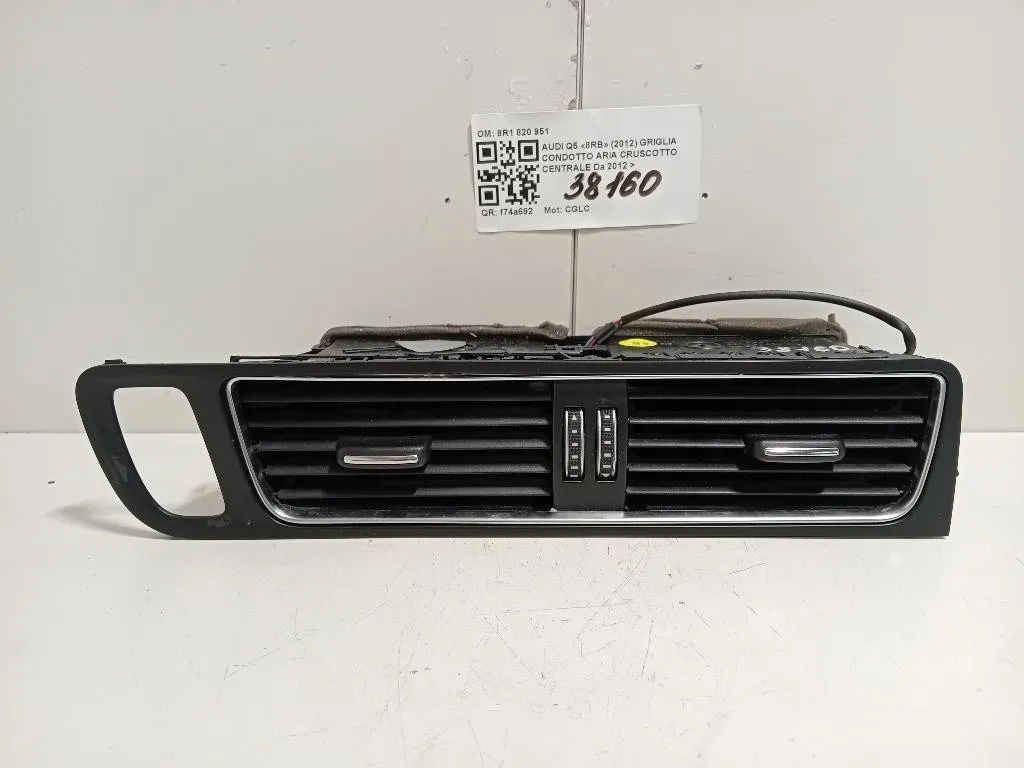 Griglia Condotto ARIA Cruscotto Centrale 8R1820951LLBFS Audi Q5 8RB 2012