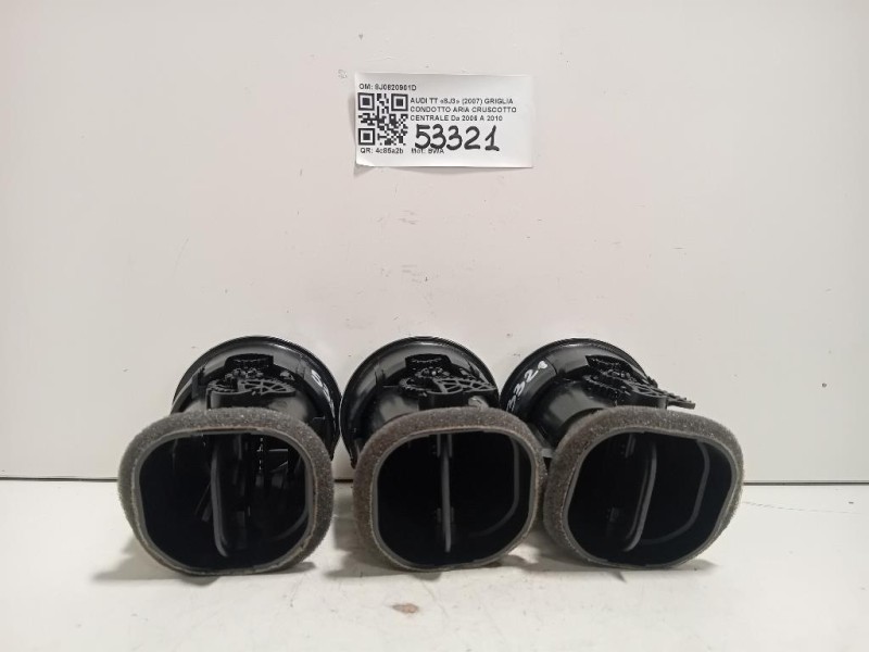 Griglia Condotto ARIA Cruscotto Centrale 8J0820901D Audi TT 8J3 2007
