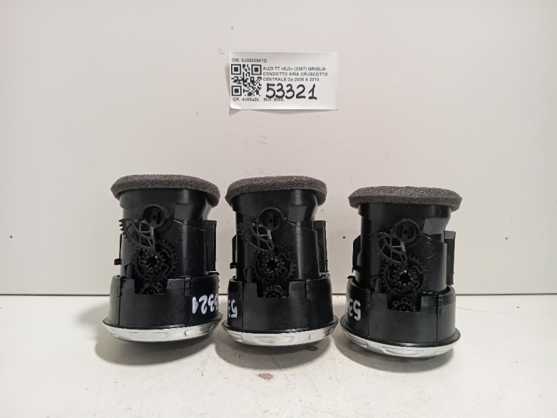 Griglia Condotto ARIA Cruscotto Centrale 8J0820901D Audi TT 8J3 2007