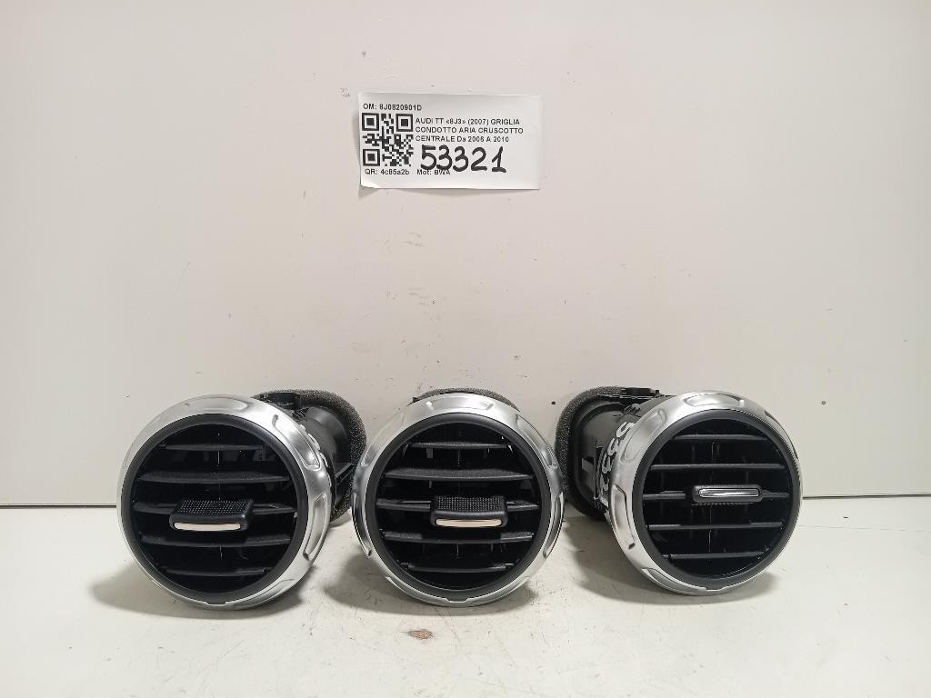 Griglia Condotto ARIA Cruscotto Centrale 8J0820901D Audi TT 8J3 2007