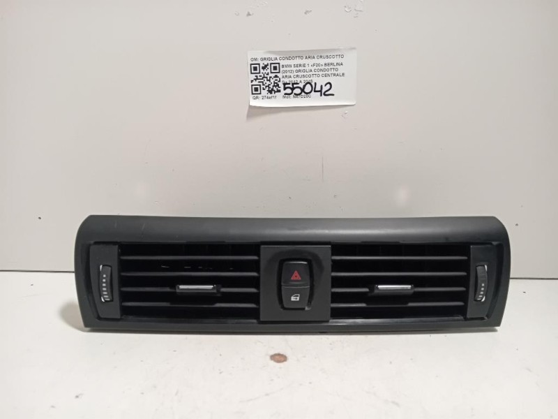 Griglia Condotto ARIA Cruscotto Centrale GRIGLIA CONDOTTO ARIA CRUSCOTTO CENTRALE Bmw Serie 1 F20 Berlina 2012