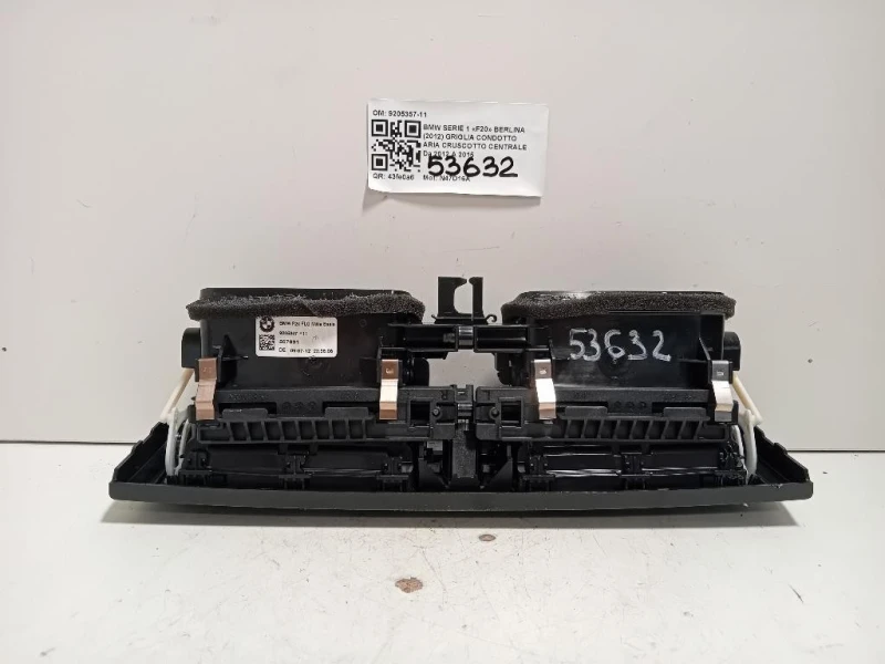 Griglia Condotto ARIA Cruscotto Centrale 9205357-11 Bmw Serie 1 F20 Berlina 2012